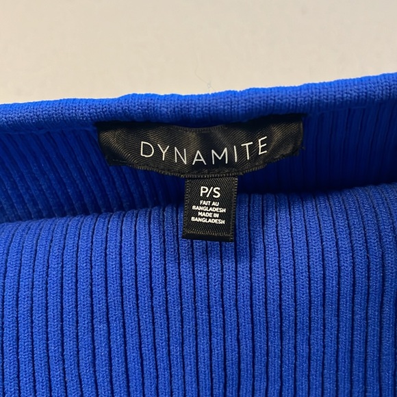 Brand new Dynamite ribbed blue top - Picture 4 of 5